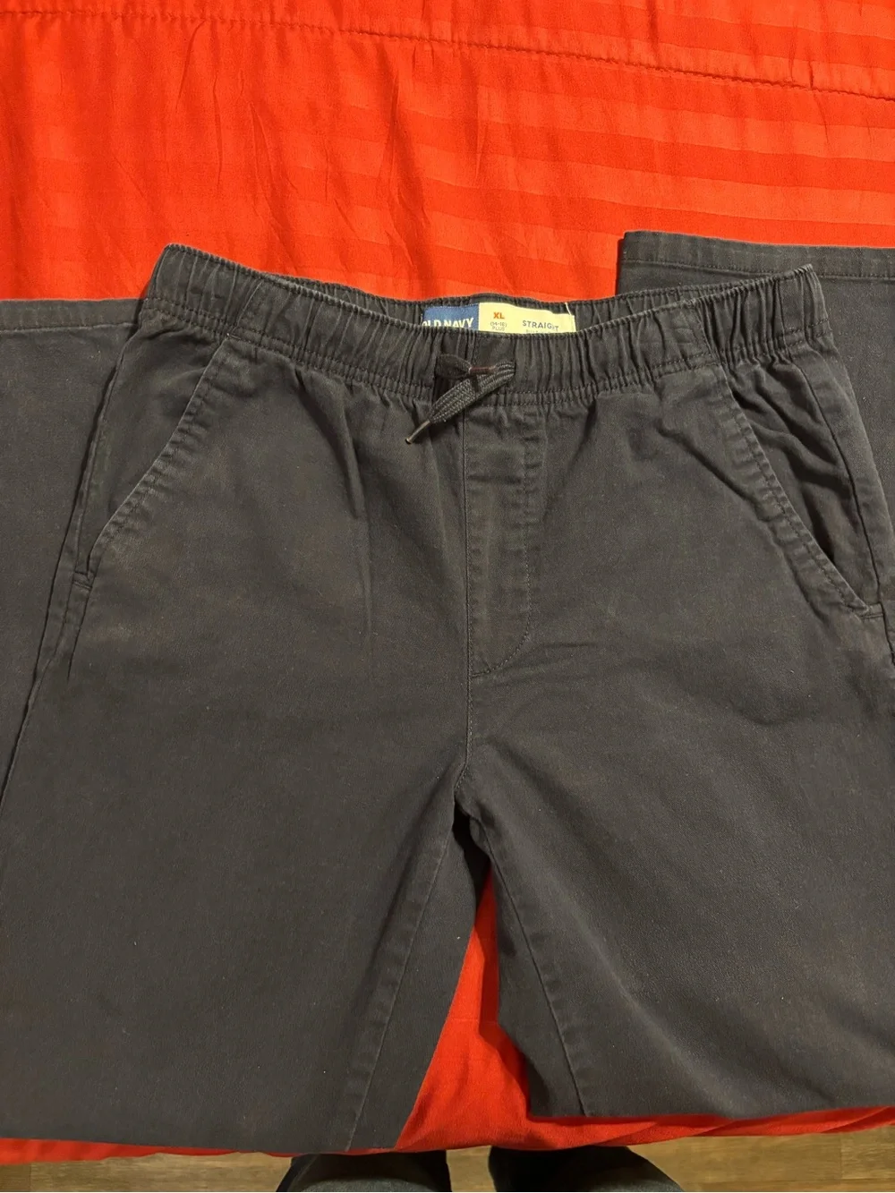 Old Navy Black Elastic-Waist Drawstring Shorts